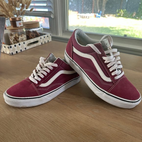 VANS Classic Old Skool - Suede Dry Rose/true white - Women size 8 - Picture 4 of 4